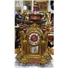 Image 2 : SUPERB 3PC FRENCH GILT CLOCK SET W/PAINTED PORCELAIN PANELS