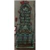 Image 1 : MAGNIFICENT SCOTTISH CAST IRON HALL STAND W/MAKER'S NAME & MARK ON BACK