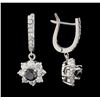 Image 2 : 4.29 ctw Diamond Earrings - 14KT White Gold
