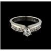 Image 2 : 0.77 ctw Diamond Ring - 18KT White Gold