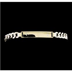 14KT White Gold Chain Link Bracelet