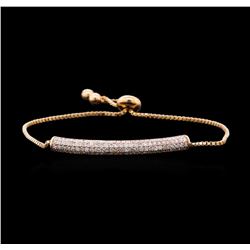 1.45 ctw Diamond Bracelet - 14KT Rose Gold