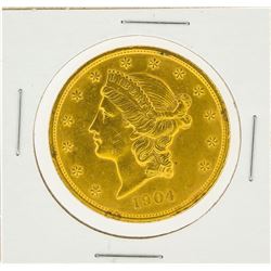 1904 $20 AU Liberty Head Double Eagle Gold Coin