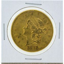 1873-S Open 3 Liberty Double Eagle Gold Coin XF