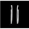 Image 1 : 1.02 ctw Diamond Earrings - 18KT White Gold