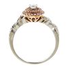 Image 3 : 0.57 ctw Diamond Ring - 14KT White and Rose Gold