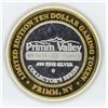Limited Edition $10 Las Vegas .999 Silver Gaming Token