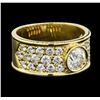 Image 1 : 2.66 ctw Diamond Ring - 18KT Yellow Gold