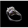 Image 3 : 3.53 ctw Tanzanite and Diamond Ring - 14KT White Gold