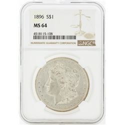 1896 MS64 NGC Morgan Silver Dollar