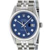 Image 1 : Rolex Stainless Steel Diamond DateJust Men's Watch