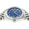 Image 8 : Rolex Stainless Steel Diamond DateJust Men's Watch