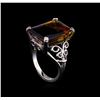 Image 4 : 15.27 ctw Ametrine Ring - 14KT White Gold