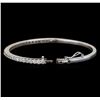Image 3 : 14KT White Gold 2.30 ctw Diamond Bangle Bracelet