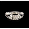 Image 2 : 14KT White Gold 1.61 ctw Diamond Ring