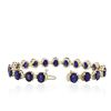 Image 3 : 14KT Yellow Gold 31.25 ctw Corundum and Diamond Bracelet