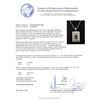 Image 3 : Platinum GIA Certified 6.98 ctw Emerald and Diamond Pendant With Chain