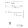 Image 4 : Platinum GIA Certified 6.98 ctw Emerald and Diamond Pendant With Chain