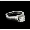 Image 1 : 0.86 ctw Diamond Ring - 18KT White Gold