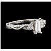Image 1 : 1.00 ctw Diamond Ring - 14KT White Gold