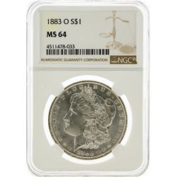 1883-O NGC MS64 Morgan Silver Dollar