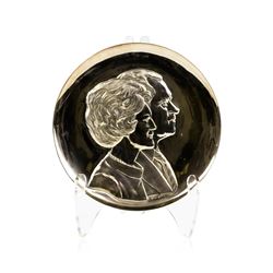 President and First Lady Nixon Art Sculpture Plate 999/1000