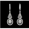 Image 1 : 1.85 ctw Diamond Earrings - 18KT White Gold