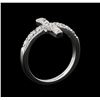 Image 4 : 14KT White Gold 0.80 ctw Diamond Ring