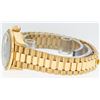 Image 6 : Rolex Ladies Quickset 18K Yellow Gold Blue Vignette And Diamond Datejust Wristwa