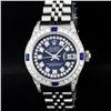 Image 1 : Rolex Stainless Steel Blue String Diamond VVS DateJust Watch