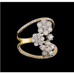 2.12 ctw Diamond Ring - 14KT White and Yellow Gold