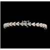 Image 3 : 5.00 ctw Diamond Bracelet - 14KT White Gold