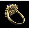 Image 3 : 3.15 ctw Tanzanite and Diamond Ring - 14KT Yellow Gold