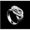 Image 4 : 0.50 ctw Diamond Ring - 14KT White Gold