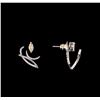 Image 2 : 1.53 ctw Diamond Earrings - 14KT White Gold