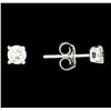 Image 2 : 0.50 ctw Diamond Stud Earrings - 14KT White Gold