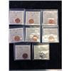Image 2 : GRADED COIN LOT OF 8 ICCS GRADED COINS! ONE CENT AND 5 CENT