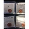 Image 3 : GRADED COIN LOT OF 8 ICCS GRADED COINS! ONE CENT AND 5 CENT