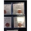 Image 4 : GRADED COIN LOT OF 8 ICCS GRADED COINS! ONE CENT AND 5 CENT
