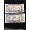 Image 1 : 1971 BANK OF CANADA $10 NOTES.LOT OF 2 NOTES!