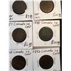Image 1 : CANADA LARGE CENT LOT OF 6 COINS!