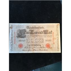 1910 GERMANY 1000 MARK BANKNOTE!
