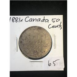 1881H CANADA 50 CENTS!