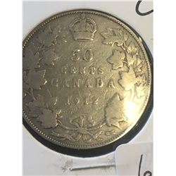 1912 CANADA 50 CENTS!