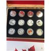 Image 2 : 2013 CANADA $10 FINE SILVER COIN! SET OF ALL 12WITH CASE!