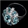Natural  Sky Blue Topaz 30 Carats  Ring
