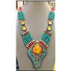 Tibet Natural Amber Tribal Queen Royal Necklace