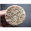 Old China White jade hand-carved Dragon Pendant