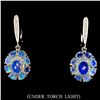 Image 1 : Natural Firing Rainbow Ethopian Opal Earrings