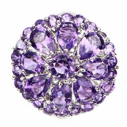 Natural Purple Amethyst 30.75 Cts Ring